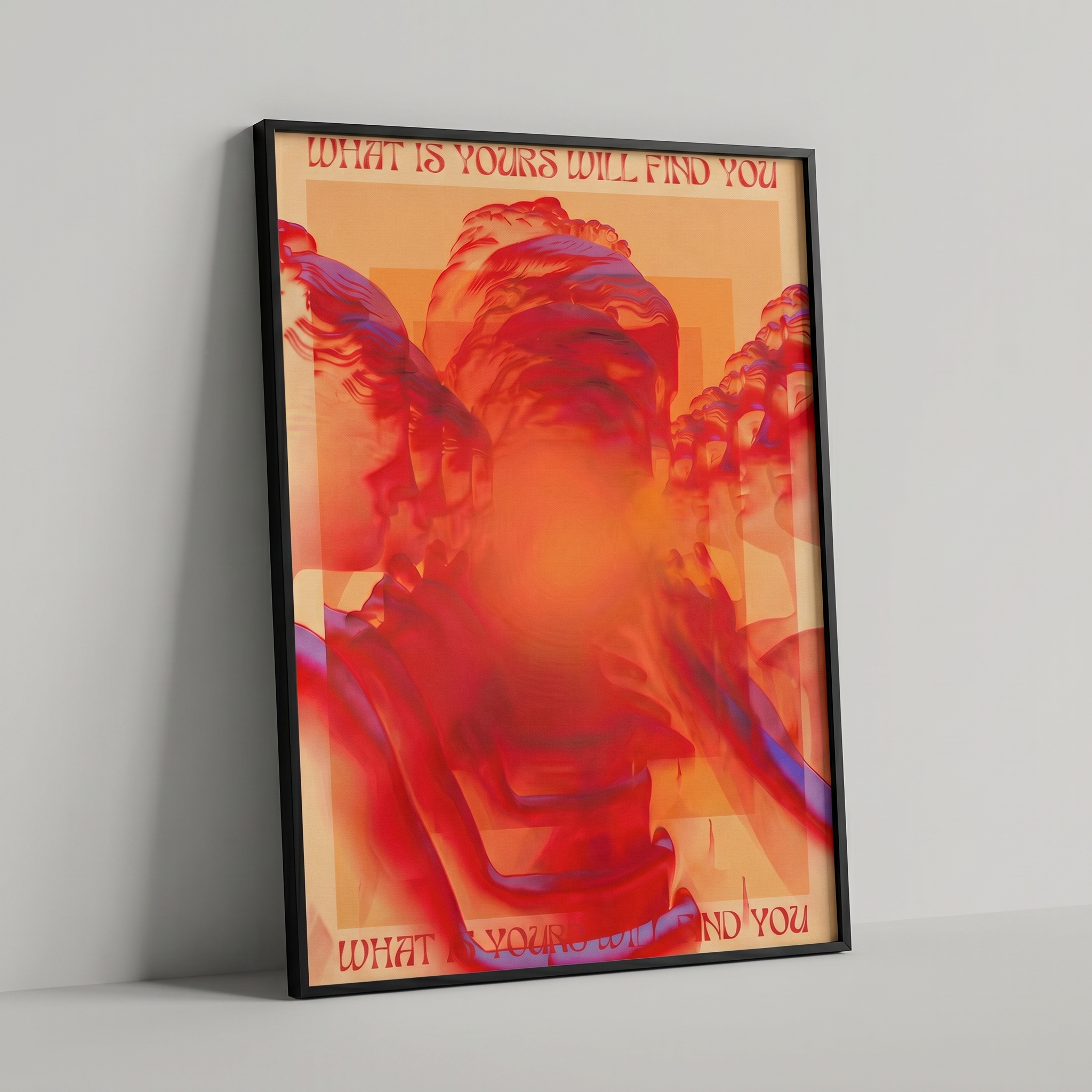 70s Retro Abstract Affirmation Wall Art
