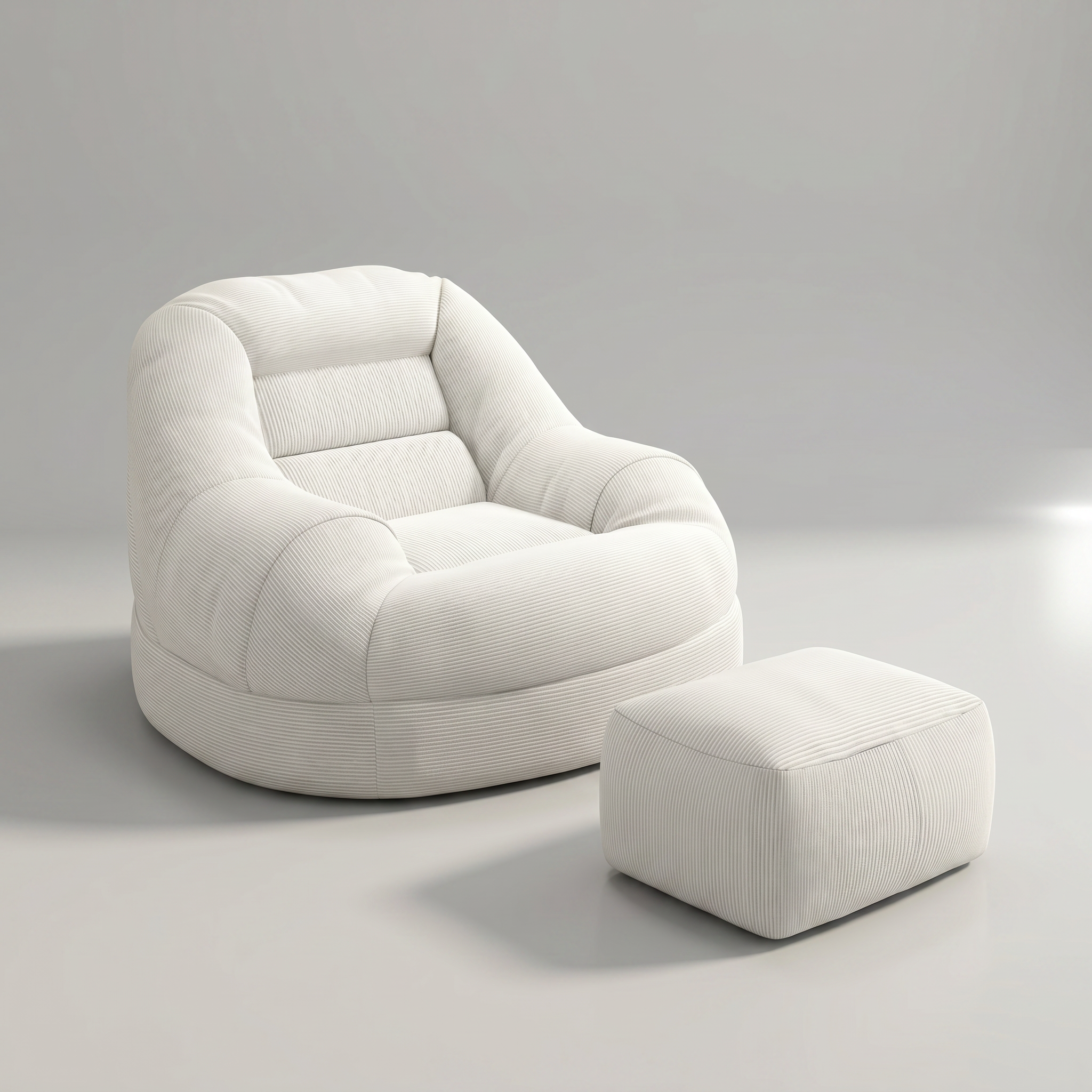 Modern Lazy Sofa Chair Corduroy