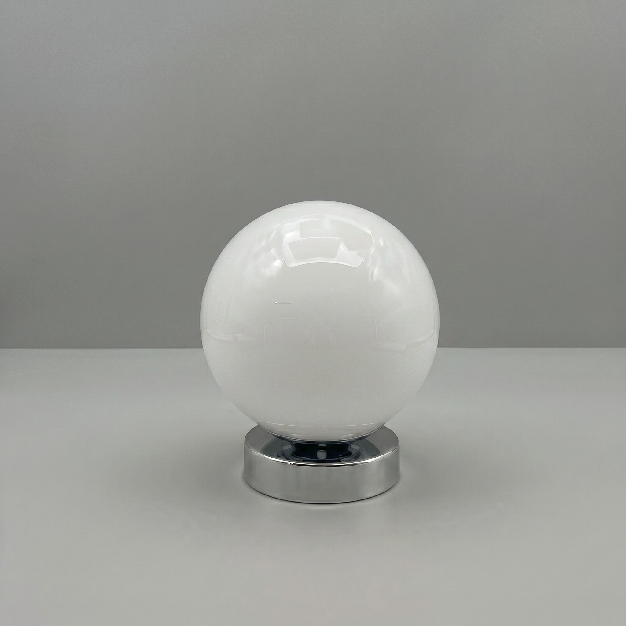 Round Glass Bedside Lamp