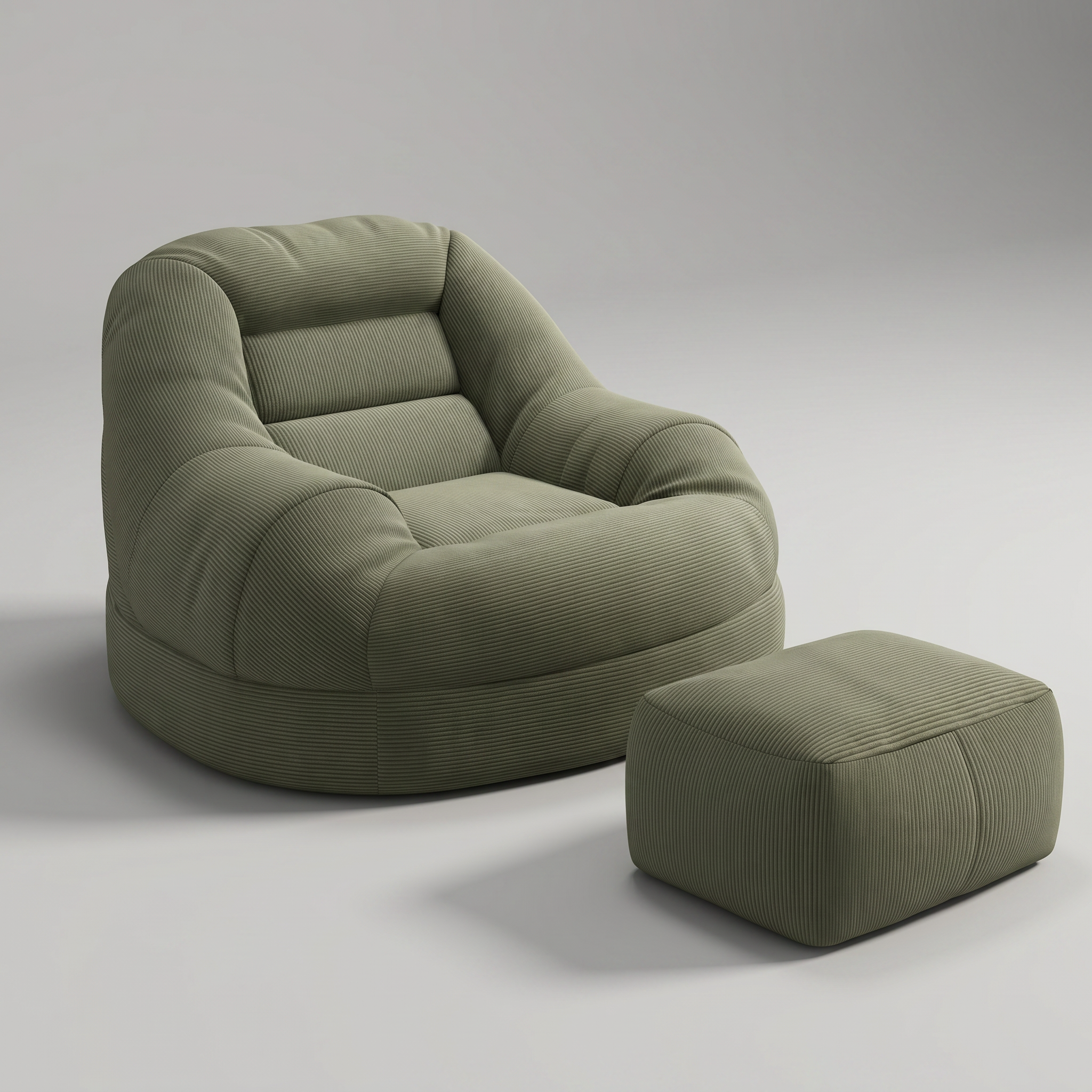 Modern Lazy Sofa Chair Corduroy