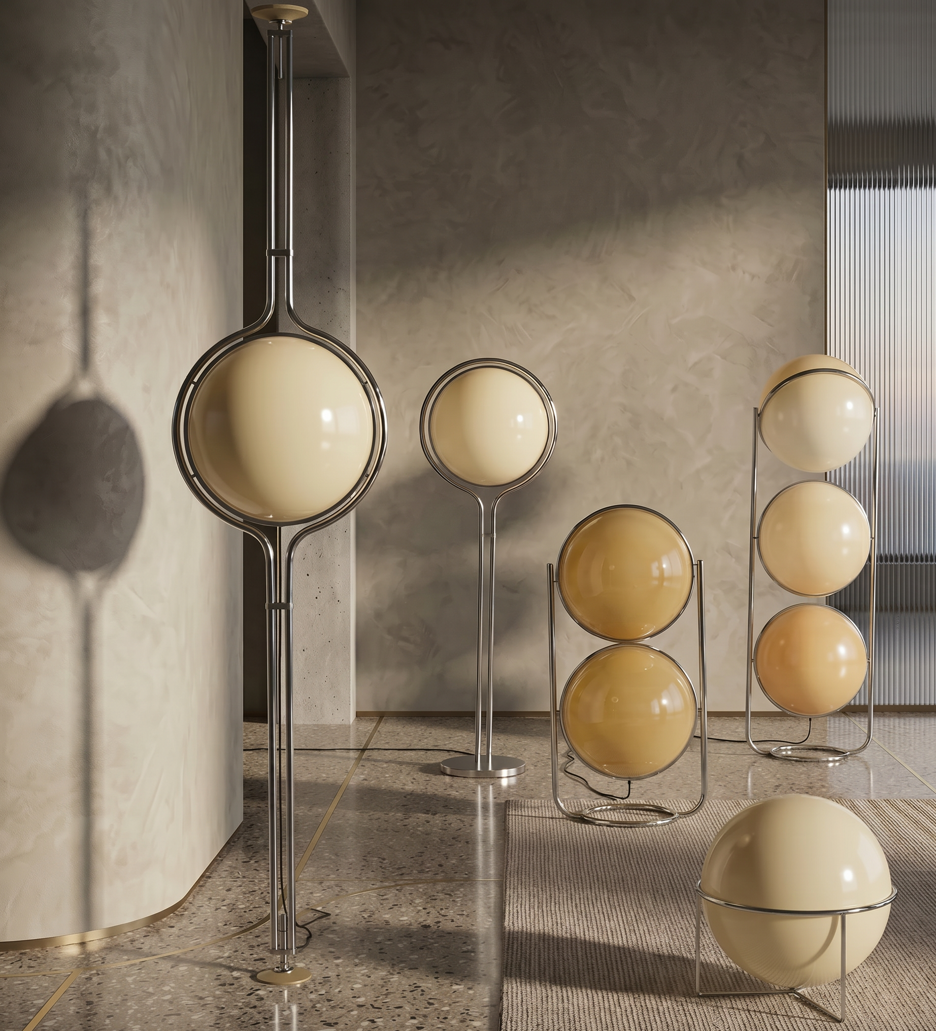 Modern Nordic Bauhaus Eye Floor Lam